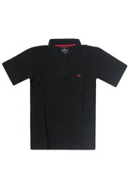 Camisa Polo Masculina Quiksilver Embroidery Piquet Manga Curta Estampada - Preto