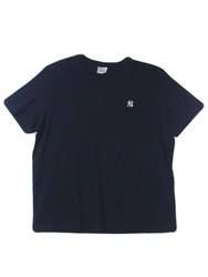 Camiseta Big Masculina New Era Mini Bordado Yankees Manga Curta Estampada - Marinho