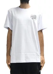 Camiseta Big Masculina Santa Cruz Opus Dot SS Manga Curta Estampada - Branco
