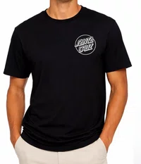 Camiseta Big Masculina Santa Cruz Opus Dot SS Manga Curta Estampada - Preto