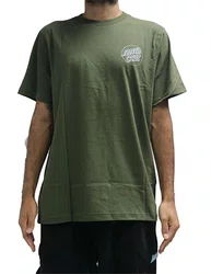 Camiseta Big Masculina Santa Cruz Opus Dot SS Manga Curta Estampada - Verde