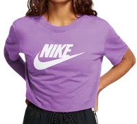 Camiseta Feminina Nike Sportswear cropped Essential algodão macio - Vinho