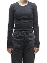 Camiseta Feminina Rip Curl Paradise Baby Manga Longa - Preto