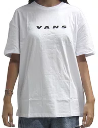 Camiseta Feminina Vans Retro Manga Curta Estampada - Branco