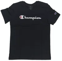 Camiseta Infantil Champion Logo Script Ink Manga Curta Estampada - Preto