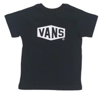 Camiseta Infantil Vans Hex-Logo Manga Curta Estampada - Preto
