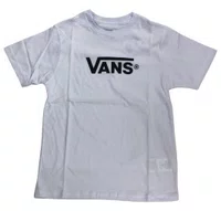 Camiseta Infantil Vans New Classic Manga Curta Estampada - Branco