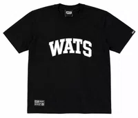 Camiseta Infantil Wats Colegial Manga Curta Estampada - Preto