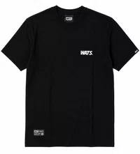 Camiseta Infantil Wats Logo Botom Manga Curta Estampada - Preto
