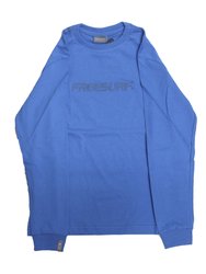 Camiseta Juvenil Freesurf Manga Longa Estampada - Azul