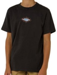 Camiseta Juvenil Rip Curl Raw Energy Skull - Preto