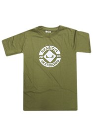 Camiseta Juvenil Session Skate 2003 Manga Curta Estampada - Verde