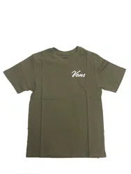 Camiseta Juvenil Vans Chop Shop Manga Curta Estampada - Verde