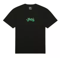 Camiseta Juvenil Vans Wild Circle SS Manga Curta Estampada - Preto