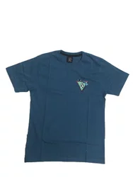 Camiseta Juvenil Volcom Hi Loops Manga Curta - Azul