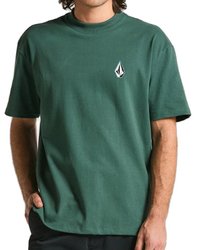 Camiseta Juvenil Volcom Iconic Regular Manga Curta - Verde