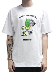 Camiseta Masculina Baw Back To Desert Manga Curta Estampada - Branco