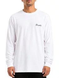 Camiseta Masculina Baw Overall Manga Longa Estampada - Branco
