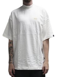 Camiseta Masculina Baw Oversized Basic Manga Curta Estampada - Off White