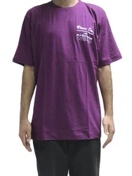 Camiseta Masculina Baw Regular Dystopian Manga Curta Estampada - Roxo
