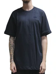 Camiseta Masculina Baw Regular Logo Manga Curta Estampada - Marinho