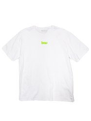Camiseta Masculina Baw Regular Seilfie Manga Curta Estampada - Branco