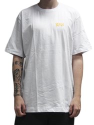 Camiseta Masculina Baw X Smiley Manga Curta Estampada - Branco