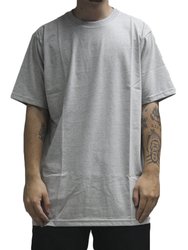 Camiseta Masculina Bazon Clean Manga Curta Estampada - Cinza/Mescla