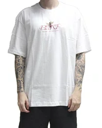 Camiseta Masculina Big Blunt Sentinel Manga Curta Estampada - Branco