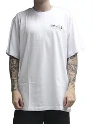 Camiseta Masculina Big Hocks Equilibrio Manga Curta Estampada - Branco