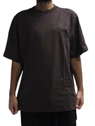 Camiseta Masculina Big Plano C Smoke Cotton Manga Curta Estampada - Marrom