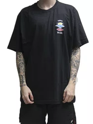 Camiseta Masculina Big Rc Search Icon Manga Curta Estampada - Preto
