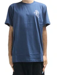 Camiseta Masculina Big Santa Cruz Simplified Manga Curta Estampada - Marinho