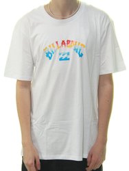 Camiseta Masculina Billabong Arch Fill III Manga Curta Estampada - Branco