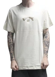 Camiseta Masculina Billabong Arch Manga Curta Estampada - Areia