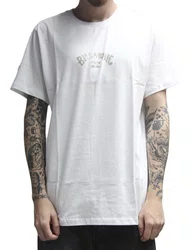 Camiseta Masculina Billabong Arch Manga Curta Estampada - Branco