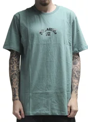 Camiseta Masculina Billabong Arch Manga Curta Estampada - Verde