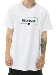 Camiseta Masculina Billabong M/C Swelled Manga Curta Estampada - Branco