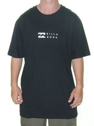 Camiseta Masculina Billabong United Manga Curta Estampada - Preto