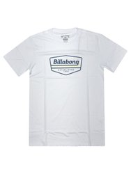 Camiseta Masculina Billabong Walled II Manga Curta Estampada - Branco