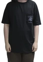 Camiseta Masculina Blaze Manga Rosa Manga Curta Estampada - Branco/Preto