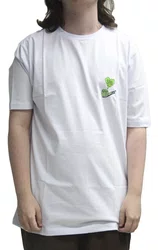 Camiseta Masculina Blaze X Hippie Bong Manga Curta Estampada - Branco