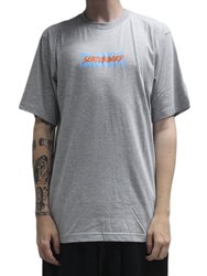 Camiseta Masculina Blinca Fluir Manga Curta Estampada - Cinza/Mescla