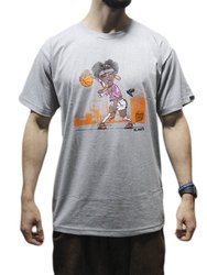 Camiseta Masculina Blinca Pilaka - Cinza Mescla