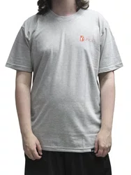 Camiseta Masculina Blinca QXD Manga Curta Estampada - Cinza Mesclado 