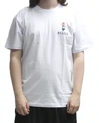 Camiseta Masculina Blinca Rose Manga Curta Estampada - Branco