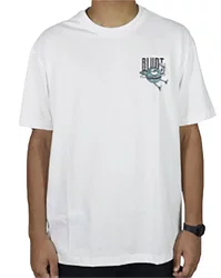 Camiseta Masculina Blunt Básica Arcadia Manga Curta Estampada - Branco
