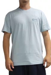 Camiseta Masculina Blunt Basica Marking Manga Curta Estampada - Azul