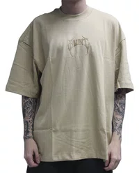 Camiseta Masculina Blunt Over Veduta B Manga Curta Estampada - Aveia