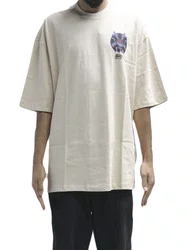 Camiseta Masculina Blunt Over Vinyl Manga Curta Estampada - Creme